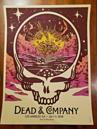 Dead & Company Poster Los Angeles,  Ca 2018 Rare Phish Grateful And Co Gdp La