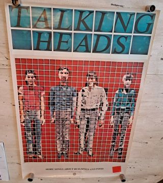 Talking Heads 1978 Promotional Poster More Songs About Buildings & Food