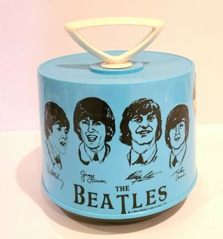 1966 Nems Beatles Blue Disk - Go - Case 45 Rpm 7 " Vinyl Record Record Case Holder