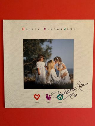 Olivia Newton - John Extremely Rare Warm And Tender Album Autographed