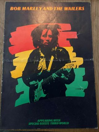Tour Programme Bob Marley & The Wailers 1975 Natty Dread Uk Tour Third World