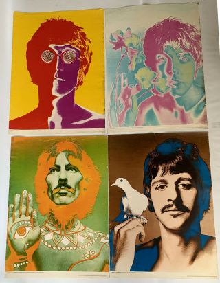 The Beatles Richard Avedon All 4 Us Posters,  Circa 1967