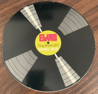Elvis Presley Lake Tahoe Drinks Vinyl Menu Sahara 1973