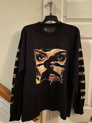 The Weeknd Beauty Behind The Madness 5 Year Merch Tracklist Shirt Size Large