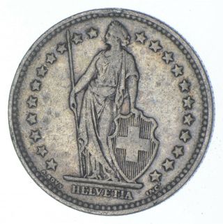 Silver - World Coin - 1911 Switzerland 2 Francs - World Silver Coin 804
