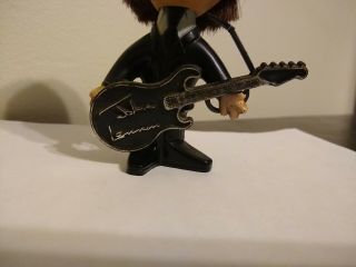 1964 Beatles Doll Figure John Lennon Remco Seltaeb Hard Body with Instrument 2
