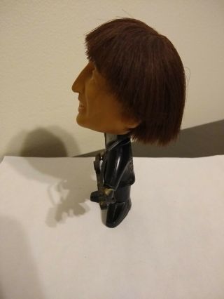 1964 Beatles Doll Figure John Lennon Remco Seltaeb Hard Body with Instrument 3