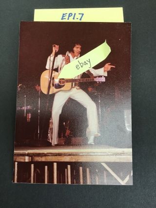 Elvis Presley Photograph On Stage Concert Evansville Indiana 1976 Ep1.  7