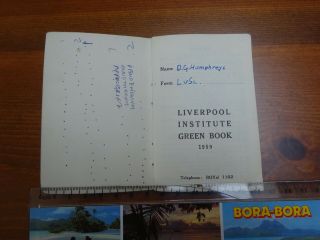 Beatles Liverpool Institute Green Book from 1959 2