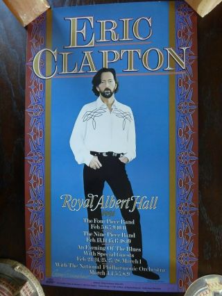 Eric Clapton - Royal Albert Hall 1991 24 Nights Poster Gary Grimshaw Ltd Ed