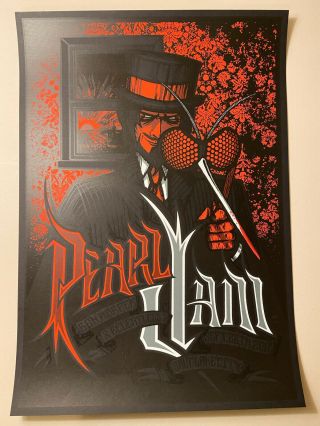 Pearl Jam Concert Poster Salt Lake City 2009 Klausen Ben Harper - Se