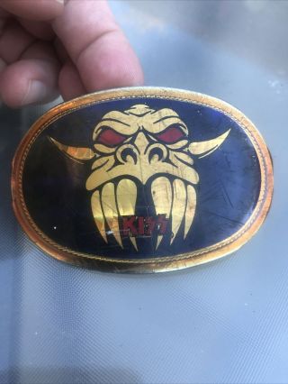 Kiss Belt Buckle Stamped Pacifica 1978 3
