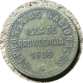 Elf Venezuela Isla De Providencia Leper Colony 0.  12 1/2 Bolivar 1939