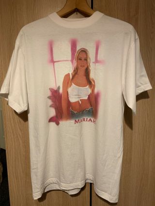 Mariah Carey Rainbow Tour T - Shirt Vintage 2000 Rare Large