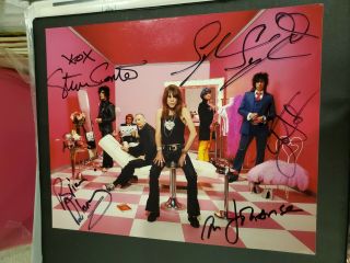 York Dolls 8x10 Concert Photo Band Hand Signed One Day David Syl Hanoi Rocks