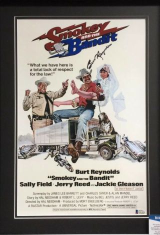 Sale‼️ Burt Reynolds Signed 11 X 17 Movie Poster Framed Mounted Beckett.