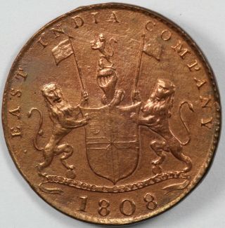 1808 British East India Company Admiral Gardner Shipwreck X Ten Cash Coin