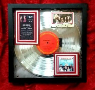 Aerosmith Debut Album Award (platinum) Dream On W/framed Photos