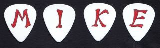 Pearl Jam Mike Mccready M - I - K - E 4 Guitar Pick Set 2013 Lightning Bolt Tour