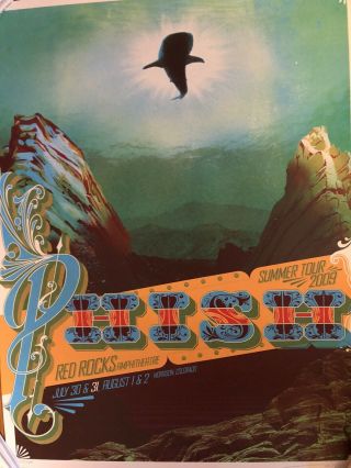 Phish Red Rocks 7/31/2009 - Winship Poster (407/500)