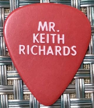 Keith Richards “sparks Will Fly”guitar Pick Rolling Stones Voodoo Lounge Tour 94