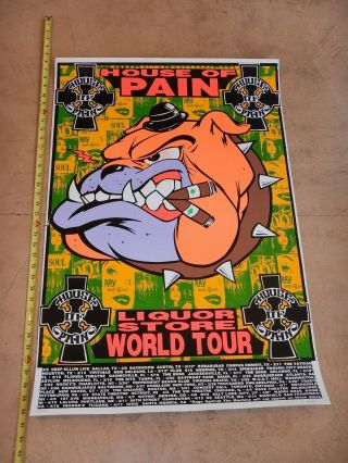 1993 House Of Pain World Tour Concert Poster,  Kozik Artist Signed