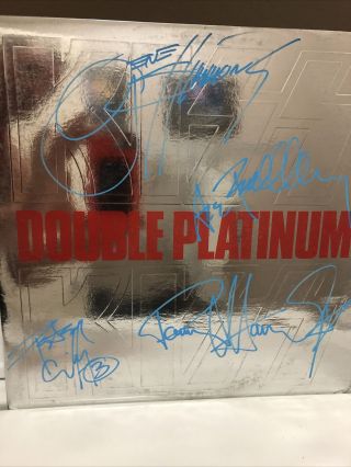 Kiss Double Platinum Lp Originally Autographed By Gene Paul Ace Peter