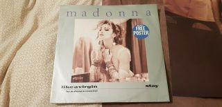 Madonna Like A Virgin With Poster