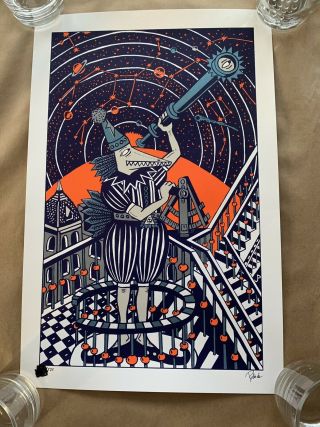 Phish Jim Pollock Neo Mars Variant Print Poster S/n Xx/525 Not Welker