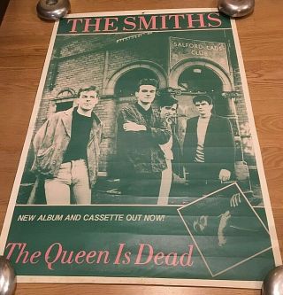 THE SMITHS - THE QUEEN IS DEAD ALBUM PROMO POSTER - LP - 1986 - 2
