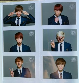 Bts Official Summer Package 2014 Photocards - J Hope,  Jungkook,  Jin,  Rm,  V,  Suga