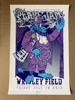 Pearl Jam Official Poster Chicago Wrigley Field 07 - 19 - 13 Ames