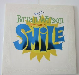 Brian Wilson " The Beach Boys " Signed Autographed Lp  Smile  Like
