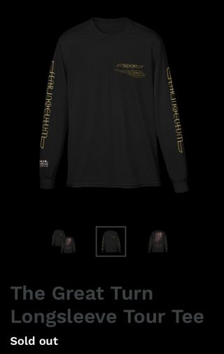 Tool Band GREAT TURN 2020 Tour LongSleeve Shirt Cancelled Shows SZ XL ALEX GREY 2