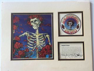 Greatful Dead Limited Edition Ed Print Mouse Kelley Signed Skull & Roses Art