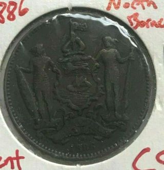 1886 British North Borneo 1 One Cent