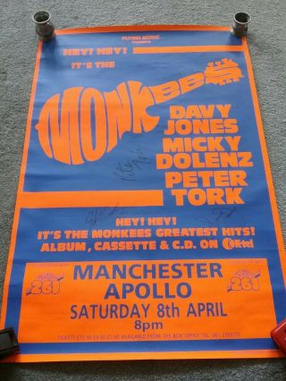 The Monkees Poster Signed