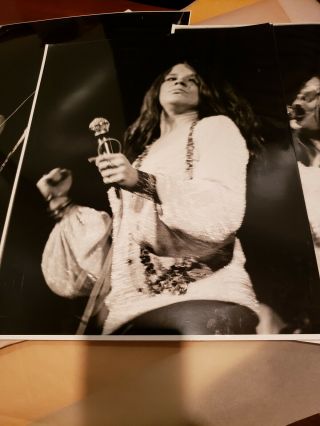 3 Janis Joplin In Sf,  1967,  11 X14 Rc Prints Silver Gel Of Janis Bruce Steinberg