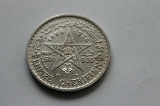 Morocco 500 francs 1956 silver nr.  467 @ 3
