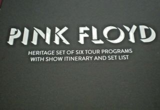 Pink Floyd Heritage Box Tour Programs Set Lists Animals Division Bell