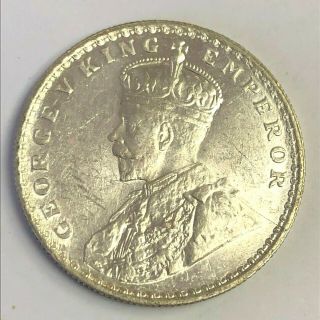 1919 India 1 Rupee British Empire Silver,  George V,  Au,  / Unc