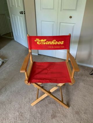 The Monkees Red Canvas Folding Directors Chair (1998,  Rhino)
