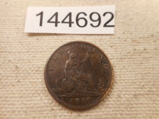 1866 Great Britain Farthing Collector Grade Album Coin - 144692