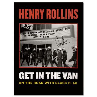 11 Henry Rollins Black Flag Get In The Van Poster 1st Ed Autographed By Rollins