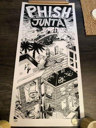 Phish Junta Poster By Jim Pollock Le Print Signed Numbered Xxxx/1989