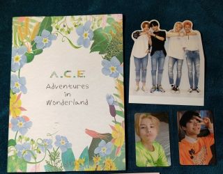 A.  C.  E Adventures In Wonderland Album.  Day Version.  Includes Wow & Jun Photocards