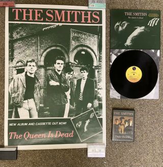 The Smiths The Queen Is Dead Us/uk Promo Pack Poster,  Gold Stamp & Dvd