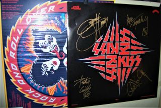 Kiss Rock And Roll Over Signed By All 4 Band Members Vinyl In
