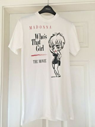 Madonna Who’s That Girl Movie Promo T - Shirt 1987 Size L 100 Cotton