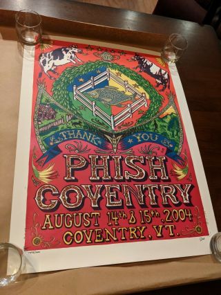 Phish 2004 Coventry Jim Pollock Poster Print (august 14 - 15 Coventry,  Vt)